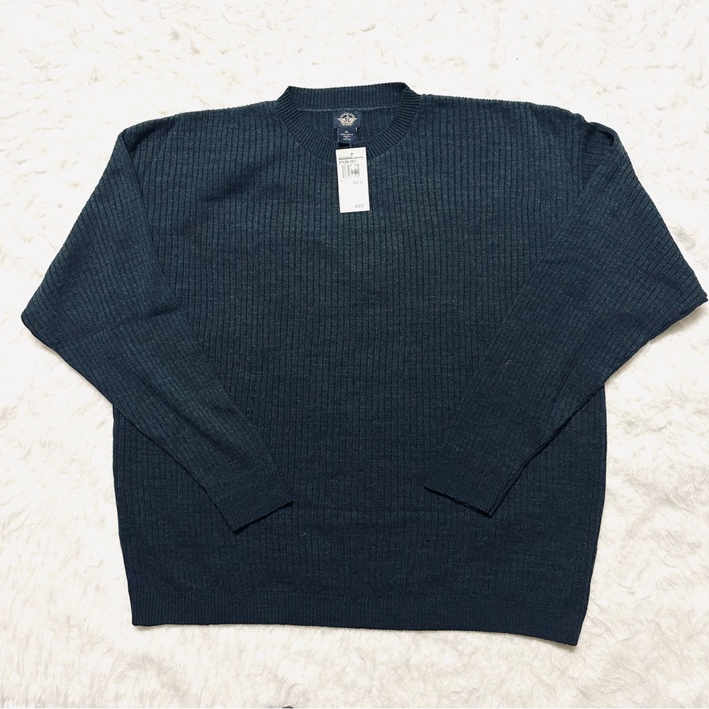 Dockers Men's Dark Blue Crewneck Sweater - Picture 2 of 7